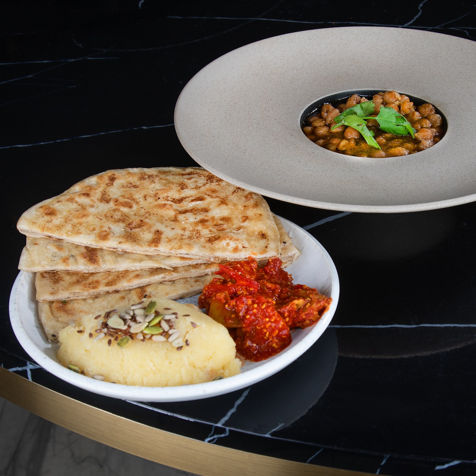 Paratha, Channa & Halwa